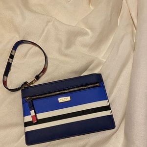 Kate Spade Stripe Wristlet